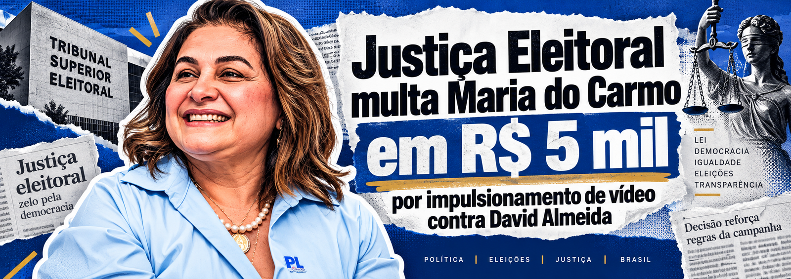 Maria do Carmo é multada por propaganda contra David