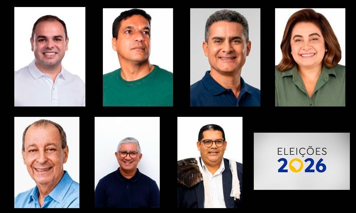 David, Omar, Maria e Cidade estão entre 7 candidatos no AM